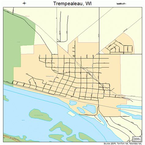 Trempealeau Wisconsin Street Map 5580475