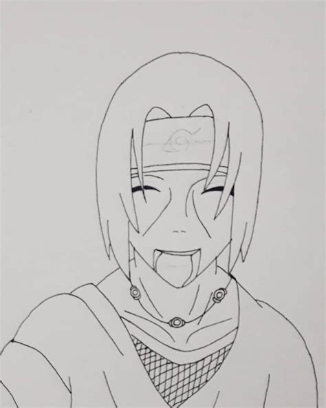 Itachi - Para colorir Naruto Drawings, Easy Drawings Sketches, Itachi ...