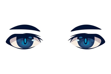 anime eyes close up 10807081 Vector Art at Vecteezy