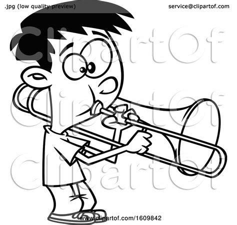 Trombone Cartoon Drawing at PaintingValley.com | Explore collection of ...