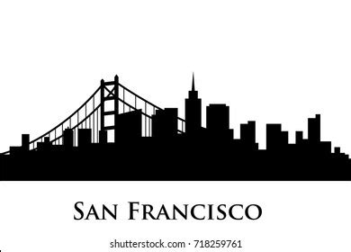 San Francisco Skyline Silhouette Royalty-Free Images, Stock Photos ...