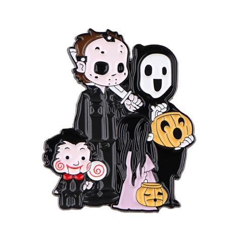 Trick or Treat 'Ghostface x Jason Voorhees x Jigsaw' Enamel Pin ...