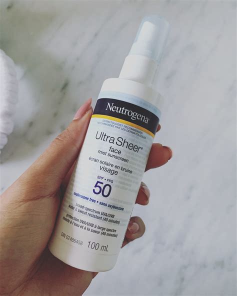 Neutrogena Ultra Sheer Face Mist Sunscreen SPF 50 Review | Canadian Beauty