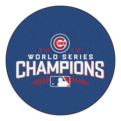 Chicago Cubs 2016 World Series Champs Round Area Rug