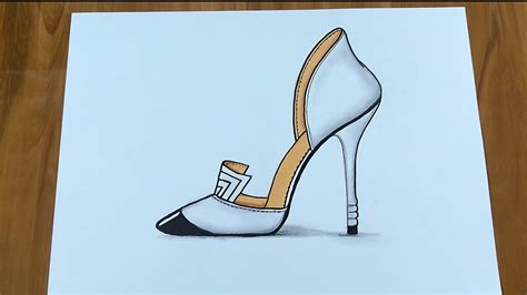 How To Draw Heels Step By Step