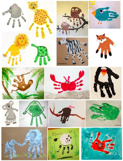 zoo handprint animals - Yahoo Image Search Results | Knutselen voor ...