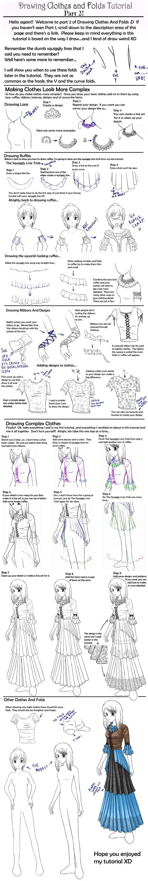 How To Draw Anime Clothes Tutorial - Artistrestaurant2