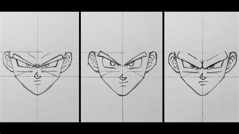 How To Draw A Dragon Ball Z Face