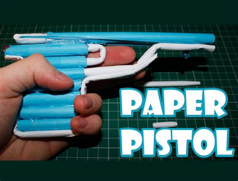 How to make a Paper Gun that Shoots - With Trigger - Illuzone