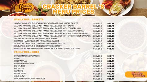 The Complete Cracker Barrel Menu w/ Prices: 2024 Update