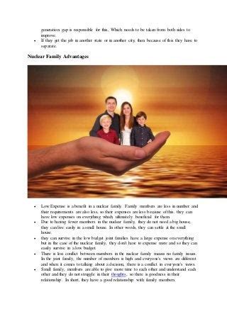 (97) nuclear family advantages and disadvantages