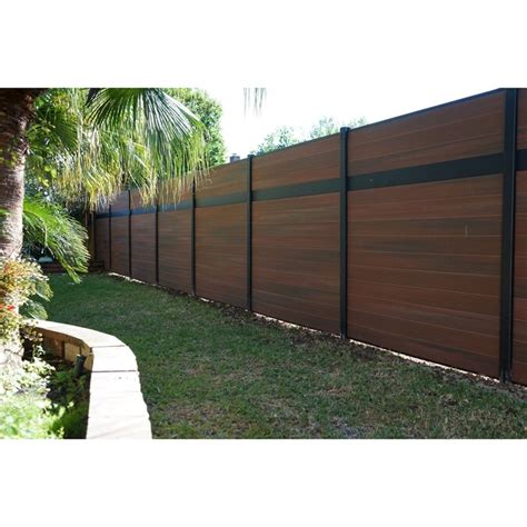 Infinity 0.41-ft H x 6-ft W Black Aluminum Composite Fence Panel in the ...