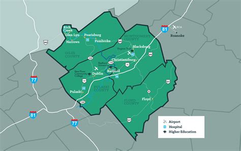 Regional Maps | Virginia's New River Valley