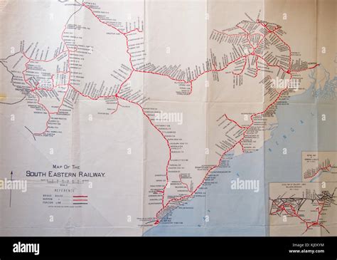 South Eastern Railway Detail 1955 Stock Photo - Alamy