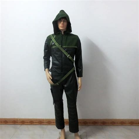 Green Arrow season 5 cosplay costume Adult men fancy Halloween costumes ...