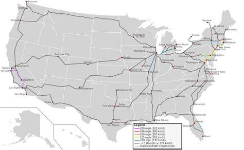 Us Passenger Train Routes Map