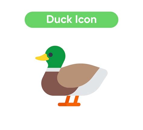 Premium Vector | Duck vector isolated icon duck emoji illustration