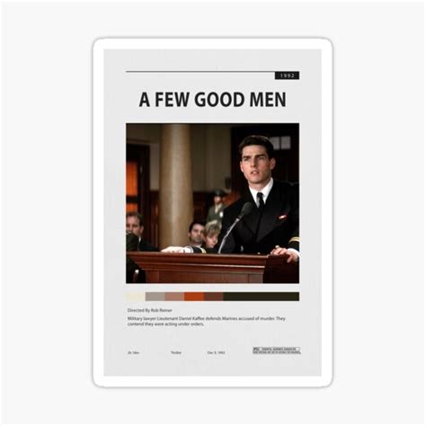 "A Few Good Men movie poster 1992, Drama" Sticker for Sale by ...