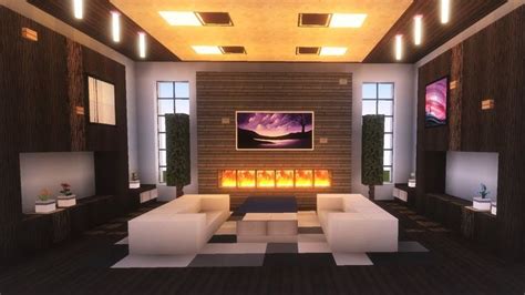 20 Living Room Ideas Designed in Minecraft | Minecraft interior design ...