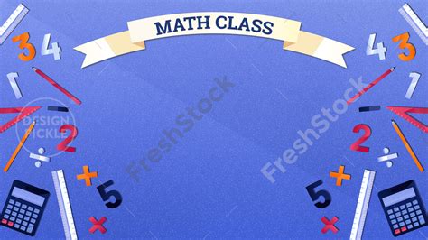 Zoom Background for Math Class – FreshStock