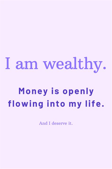 Wealthy affirmations for your daily life. | Affirmations, Money ...