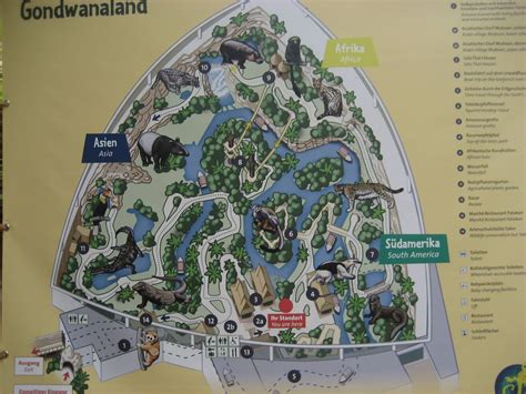 Leipzig Zoo - Gondwanaland map - ZooChat