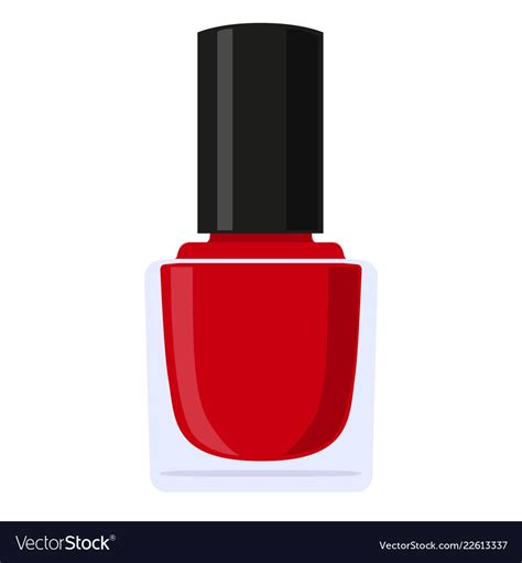 Colorful cartoon nail polish Royalty Free Vector Image