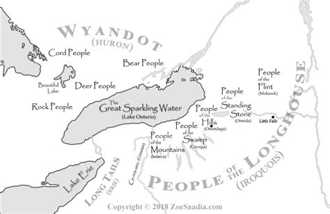 Six Nations Of The Iroquois Confederacy Map : The Great Peacemaker The ...