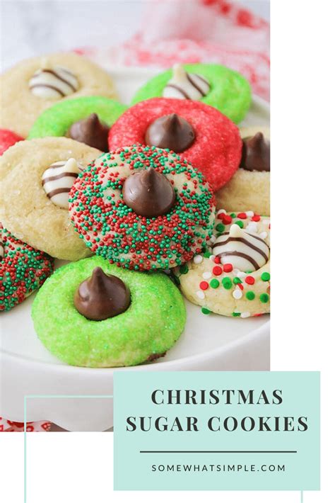 Christmas Hershey Kiss Cookies Recipe - Hershey Kiss Cookie Start ...