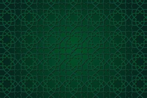 Premium Vector | Islamic seamless pattern green gradient background ...