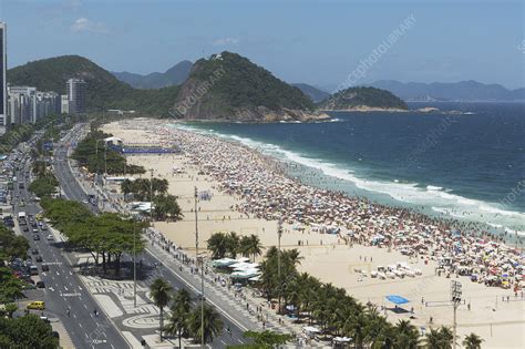 Copacabana beach, Brazil - Stock Image - F010/1433 - Science Photo Library