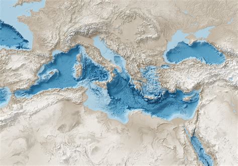 Mediterranean Sea World Map