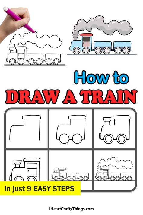 Train Drawing - How To Draw A Train Step By Step