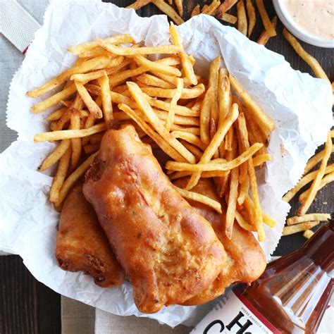 BBQ Beer Battered Fish and Chips | Cake 'n Knife