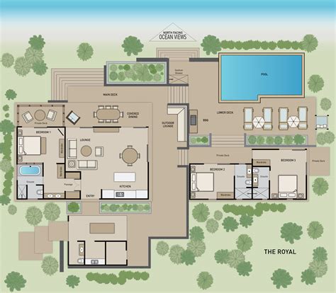 2 Floor Villa Plans - floorplans.click