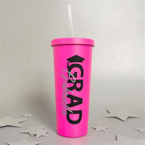 Easy Custom Graduation Tumbler with Cricut Joy - Tried & True Creative