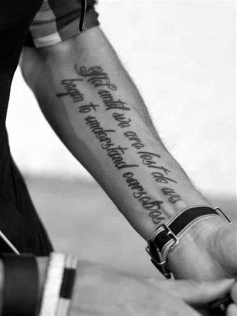 Top 41 Forearm Quote Tattoo Ideas - [2021 Inspiration Guide]