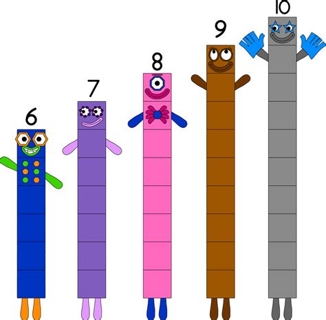 Numberblocks On Twitter We 💜💙💚💛 ️ These Portraits Of Numberblocks Six