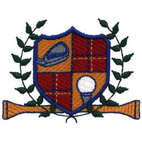 Golf Crest Machine Embroidery Design | Embroidery Library at ...