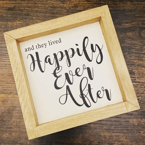 Happily Ever After Wood Sign - Etsy