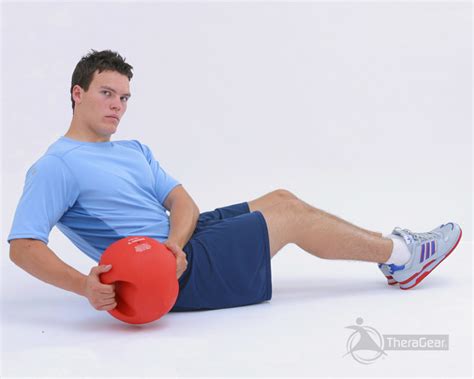 russian-twists-with-medicine-ball | Swiss Exercise Ball by Theragear