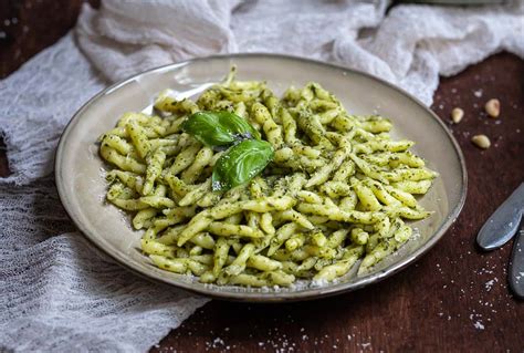 Trofie Pasta with Homemade Basil Pesto - Cooking My Dreams