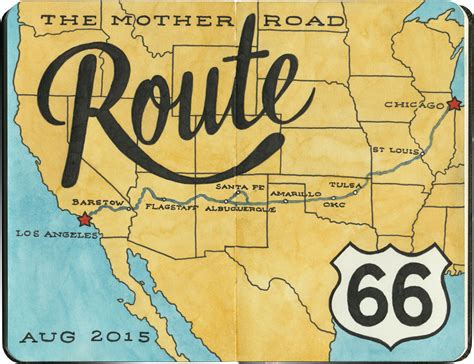 Route 66: The Mother Road – A Journey Through Time And Americana - Map ...