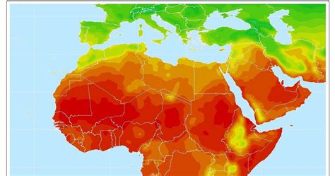 Africa Temperature Map | Map Of Africa