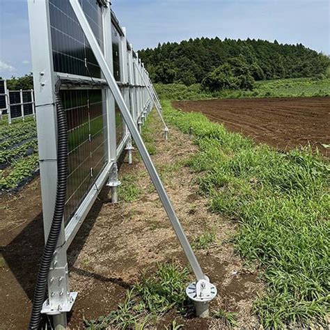 Supply Power generation vertical solar panel fence mount structure ...