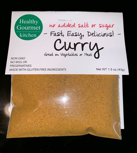 Curry Seasoning – Healthy Gourmet Kitchen