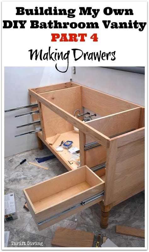 Build a DIY Bathroom Vanity - Part 4 - Making the Drawers