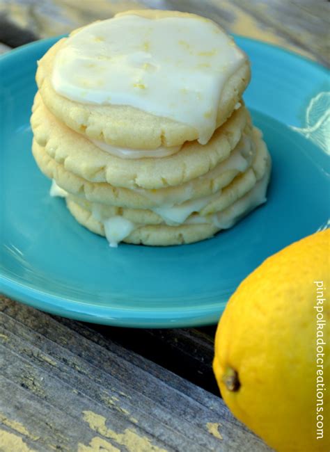 Glazed Lemon Cookies - Pink Polka Dot Creations