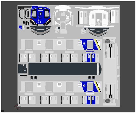 NYC subway car R211 PBR 3D model | CGTrader