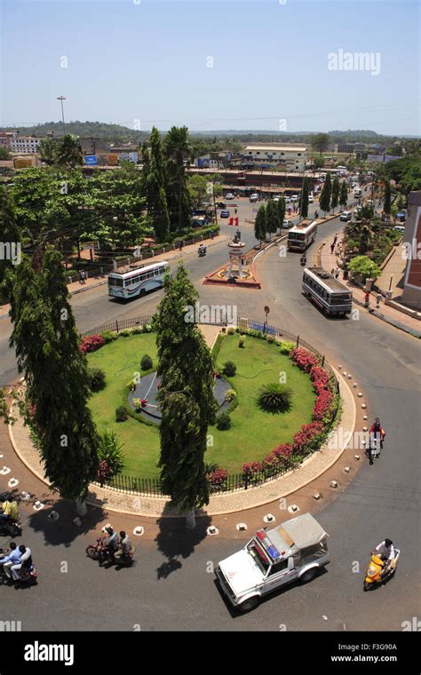 roundabout ; Mapusa ; Goa ; India ; Asia Stock Photo - Alamy